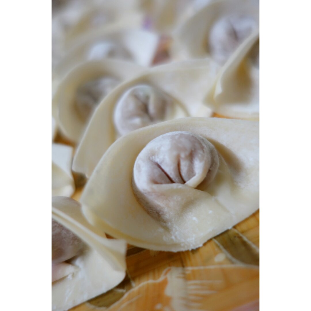 元宝馄饨的包法