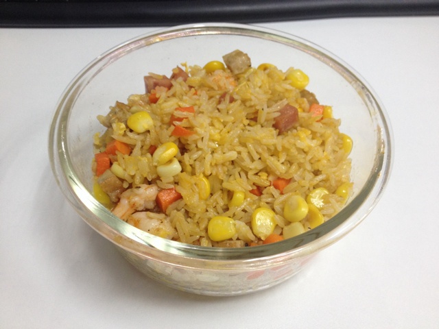 粒粒黄金腊肠炒饭（简易版）