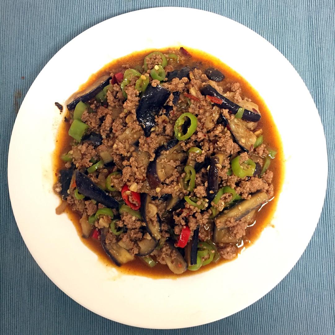 红烧肉沫茄子
