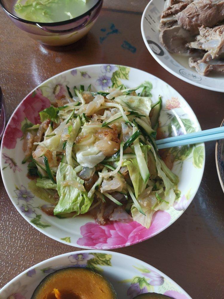 夏季开胃菜，凉拌海蜇头