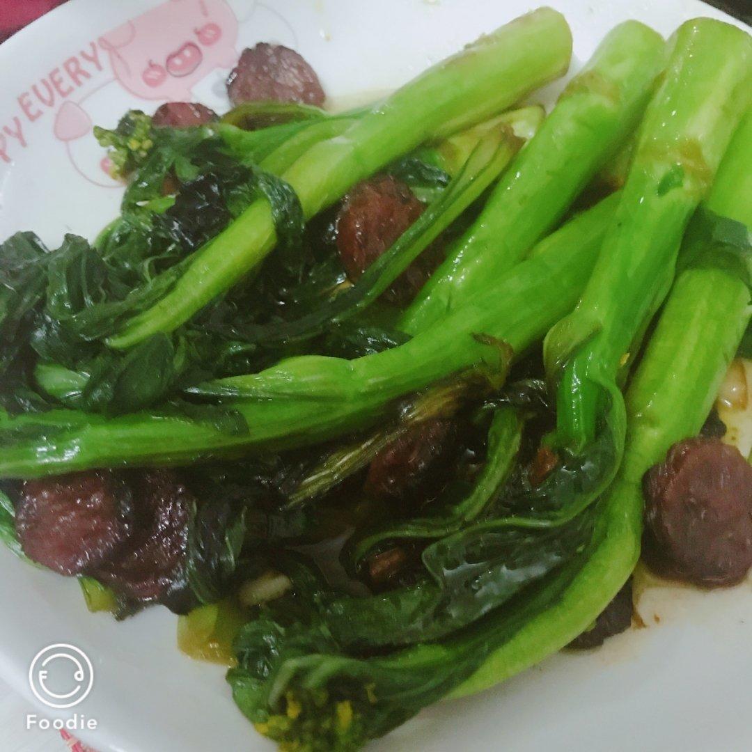 腊味炒迟菜心