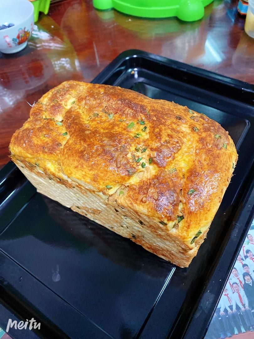 香葱肉松手撕吐司