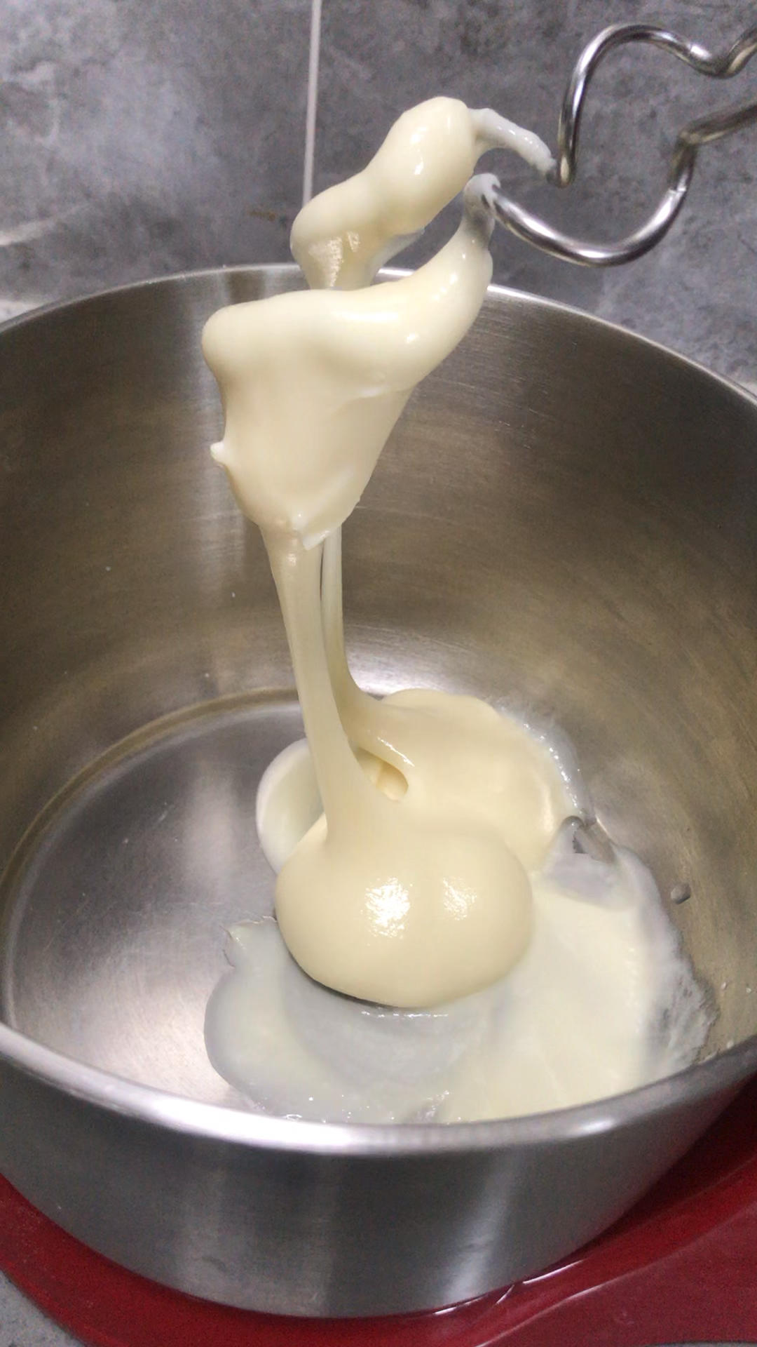 拉丝麻薯隔夜冷藏不变硬的实验成功，三夜依然拉丝