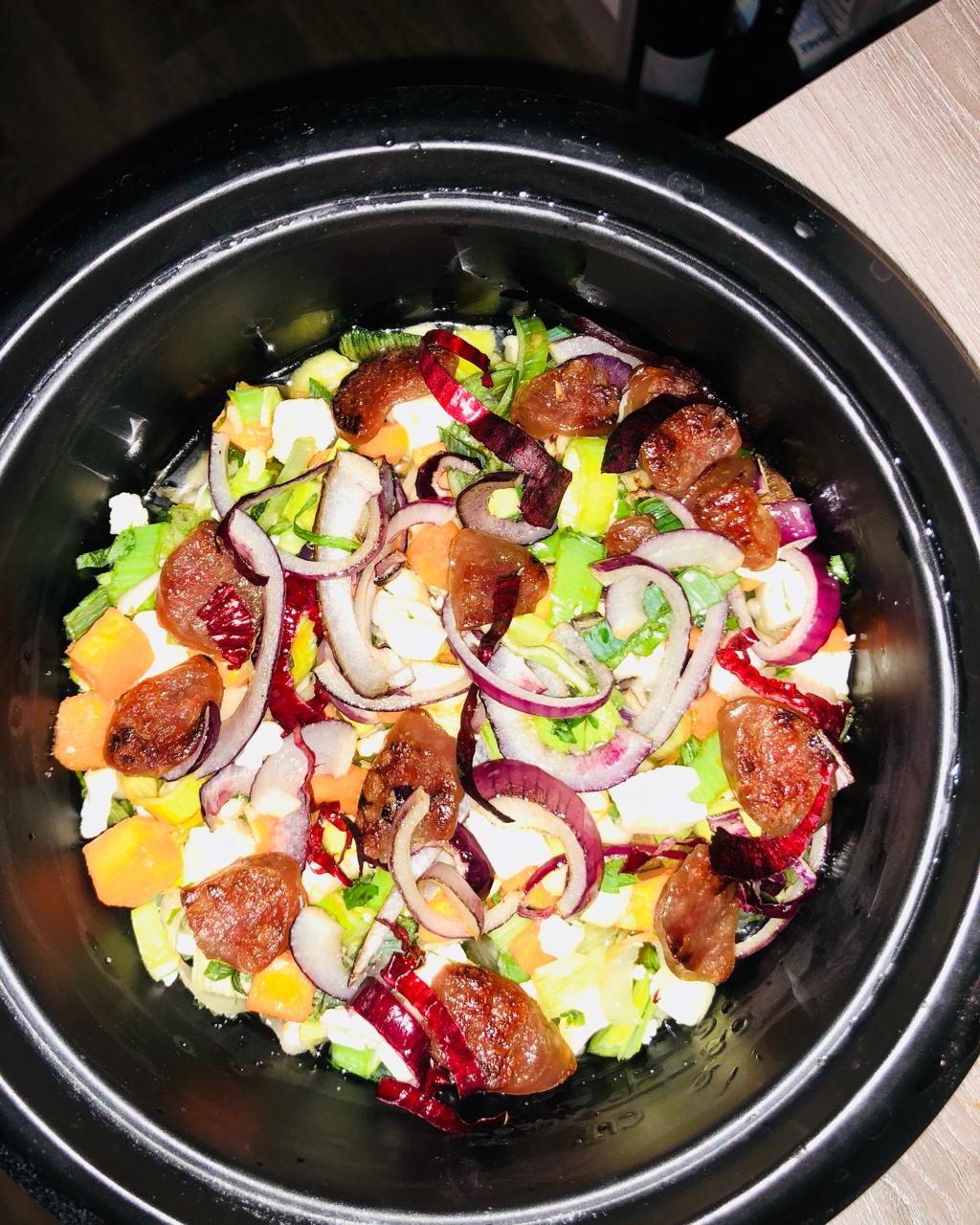 腊肠红薯焖饭（电饭锅快手版）