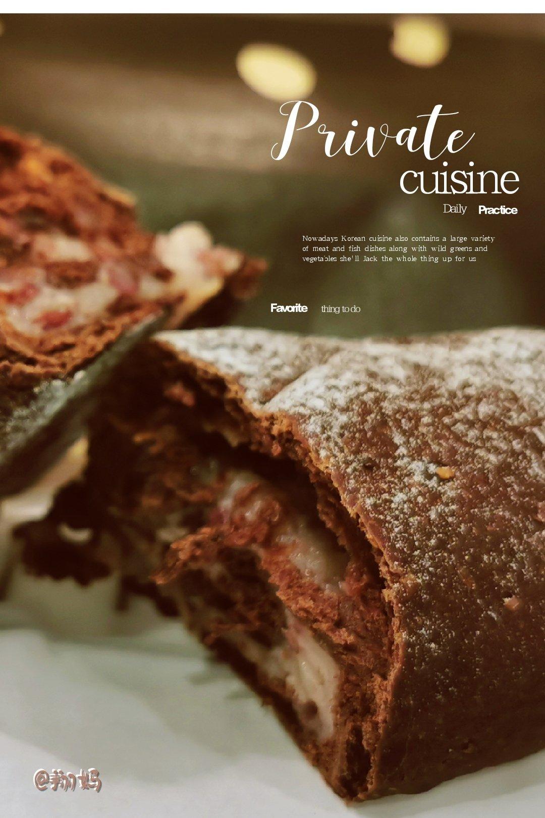 燕麦可可乳酪面包