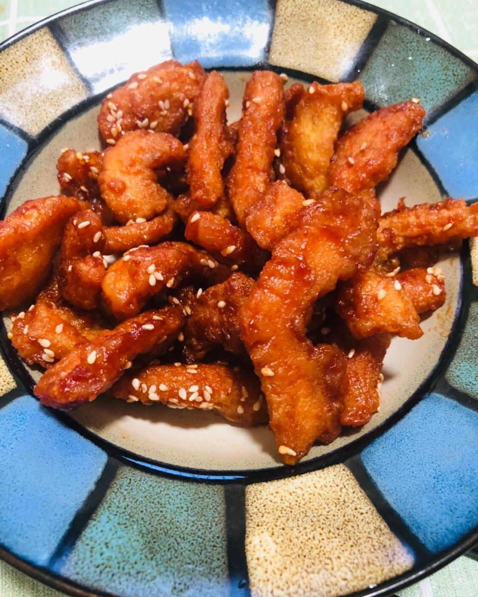 酸甜可口的糖醋里脊(鸡胸肉版)