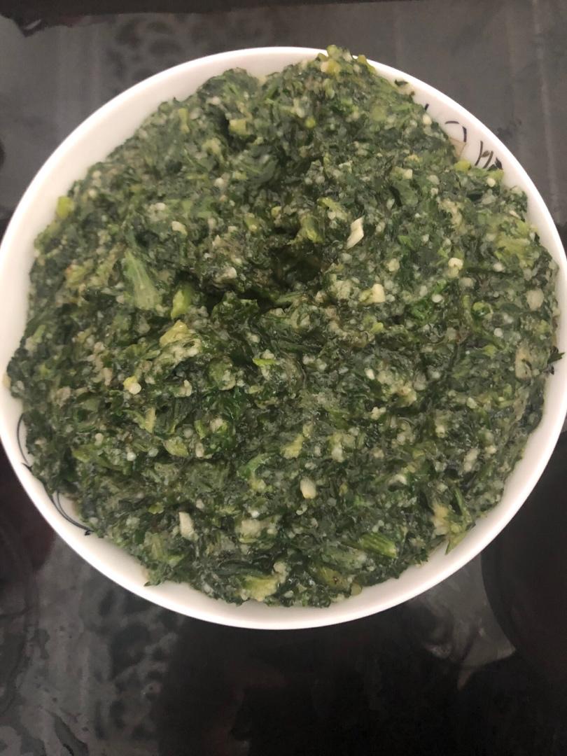 米粉糊茼蒿