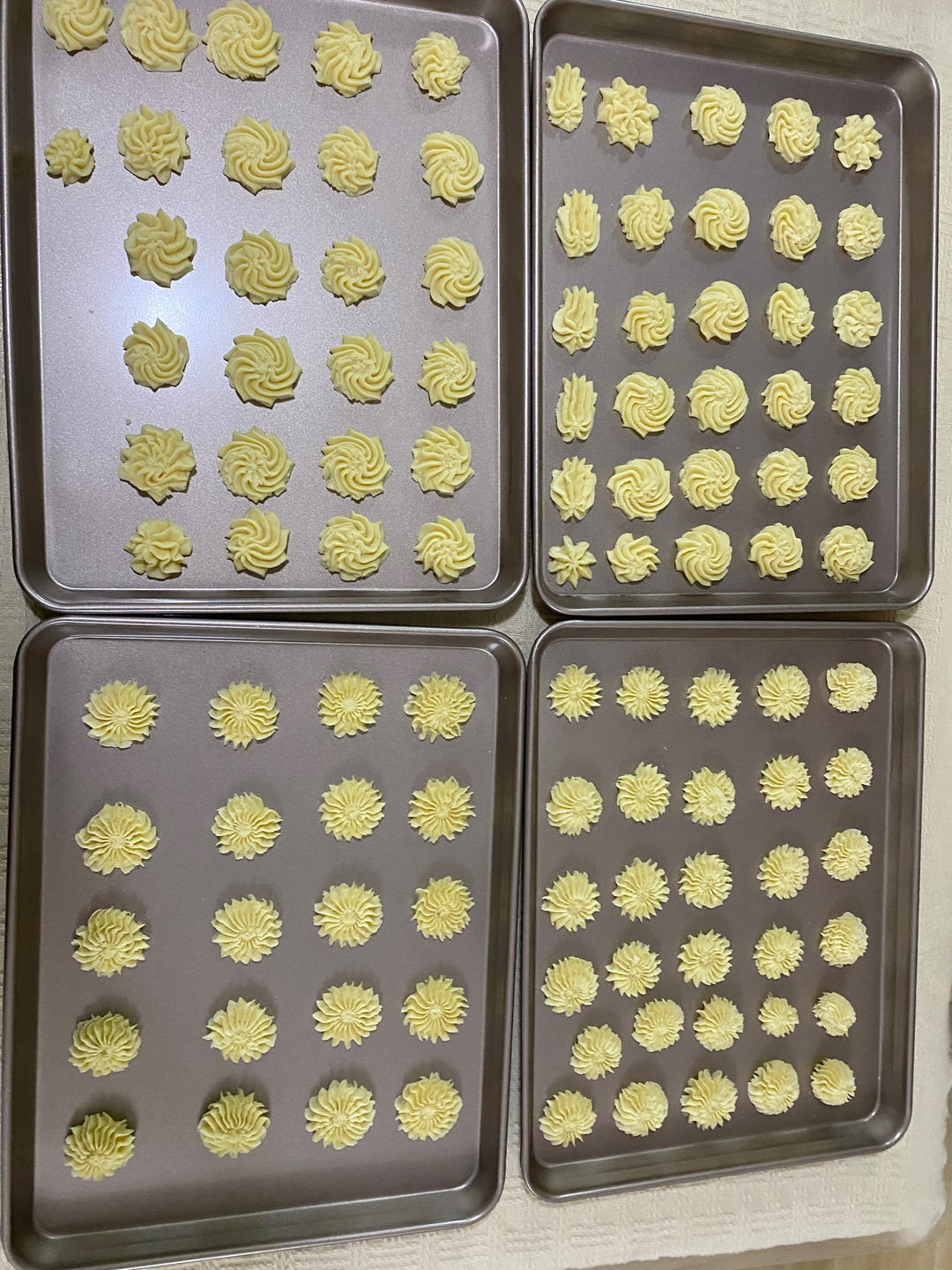 曲奇饼干，完美配方超好挤，酥到不敢碰，一个月还能酥掉渣