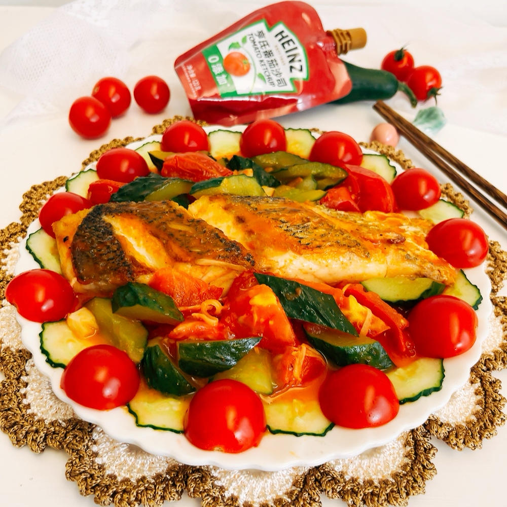 酸甜番茄青瓜鲈鱼🍅🥒🐟