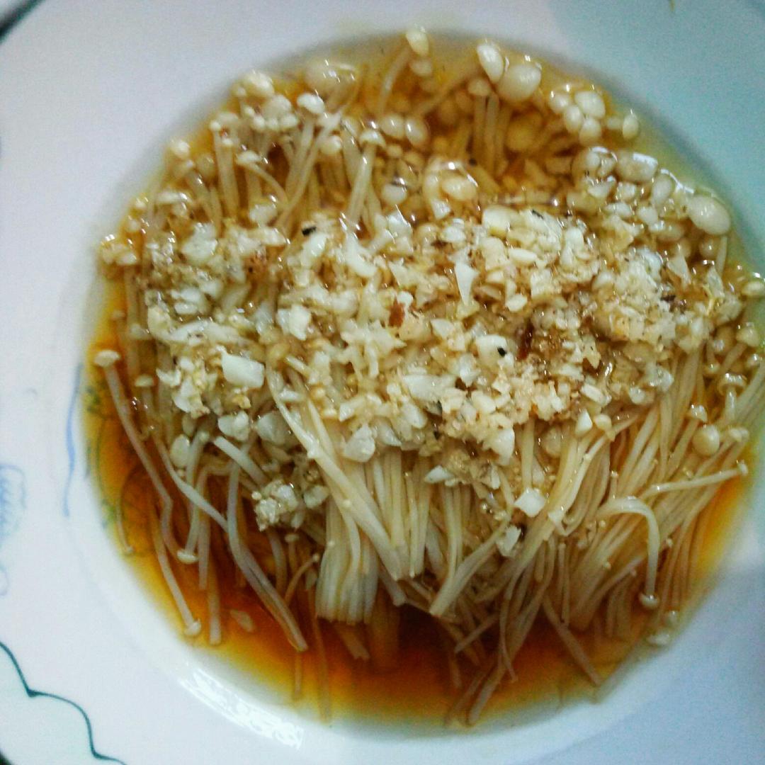 蒜蓉蒸金针菇