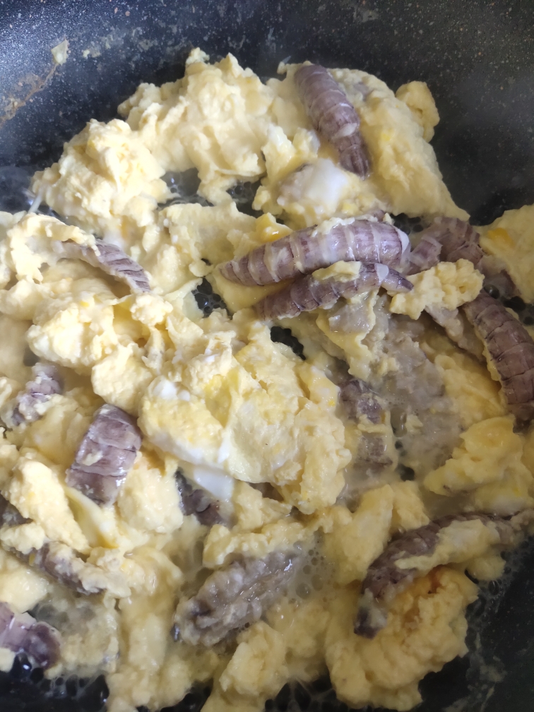 皮皮虾肉爆鸡蛋（无油版）的做法 步骤9