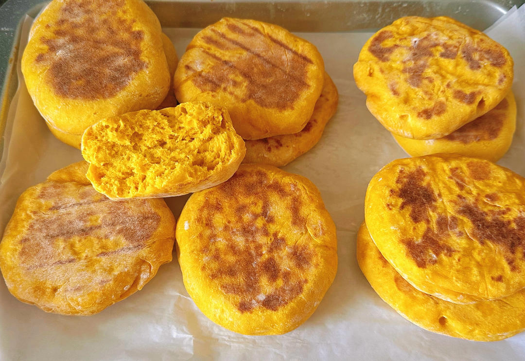 堂妈小厨——发面南瓜饼