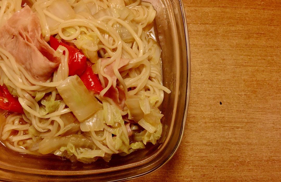 白菜培根暖胃面（深秋必备）