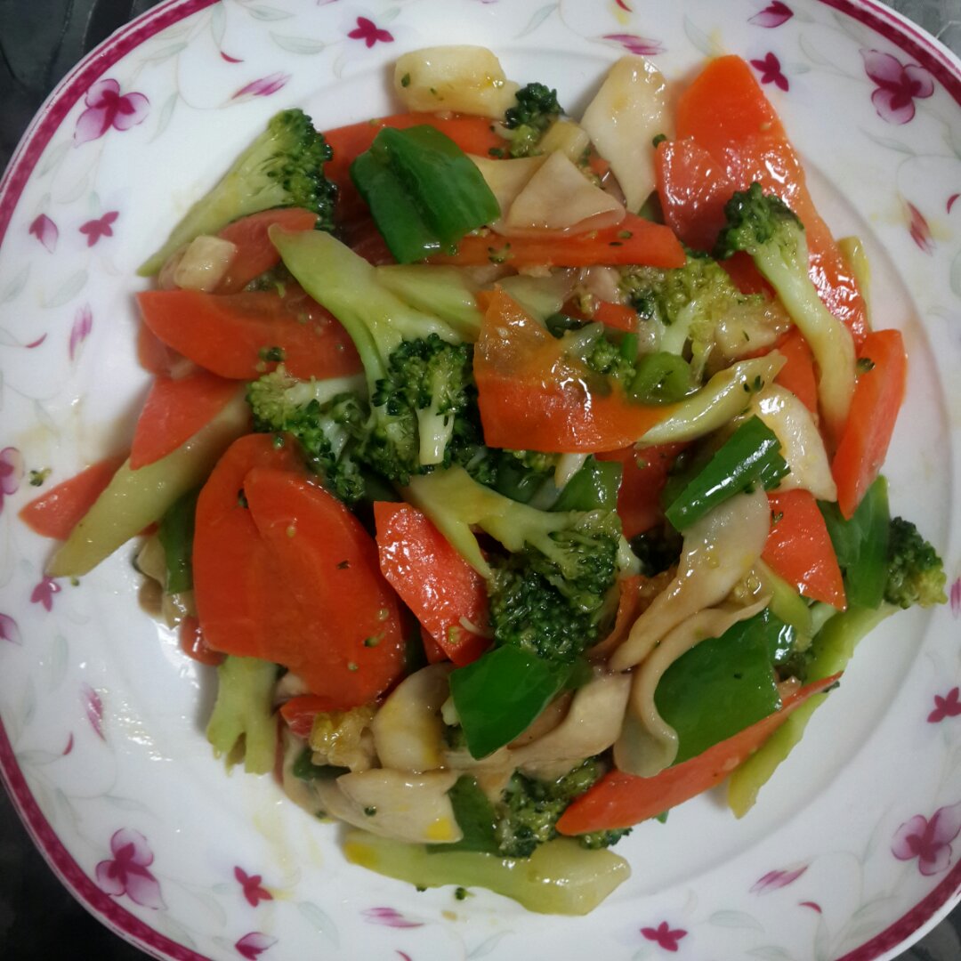 清炒胡萝卜西兰花