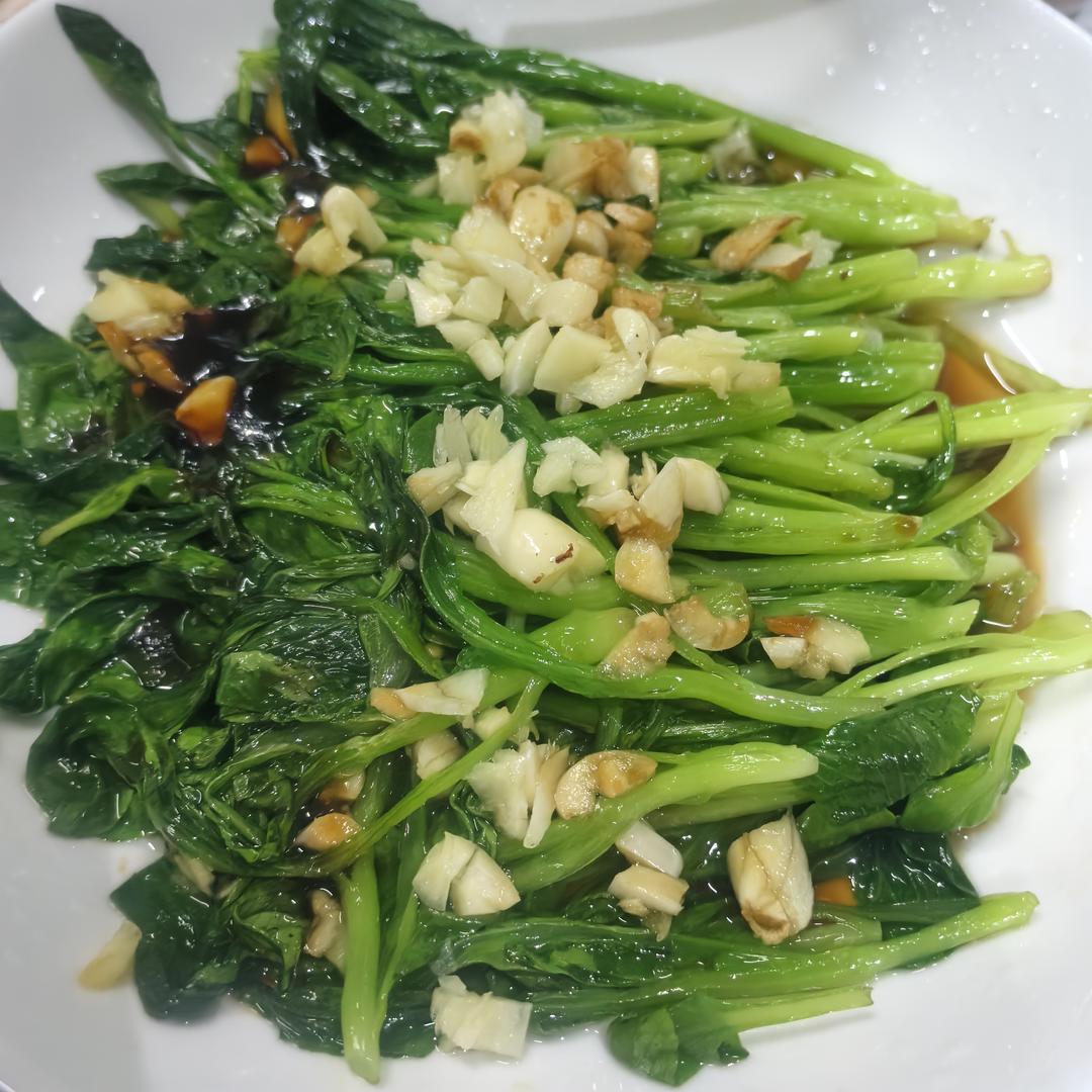 鸡毛菜的最佳打开方式：白灼鸡毛菜