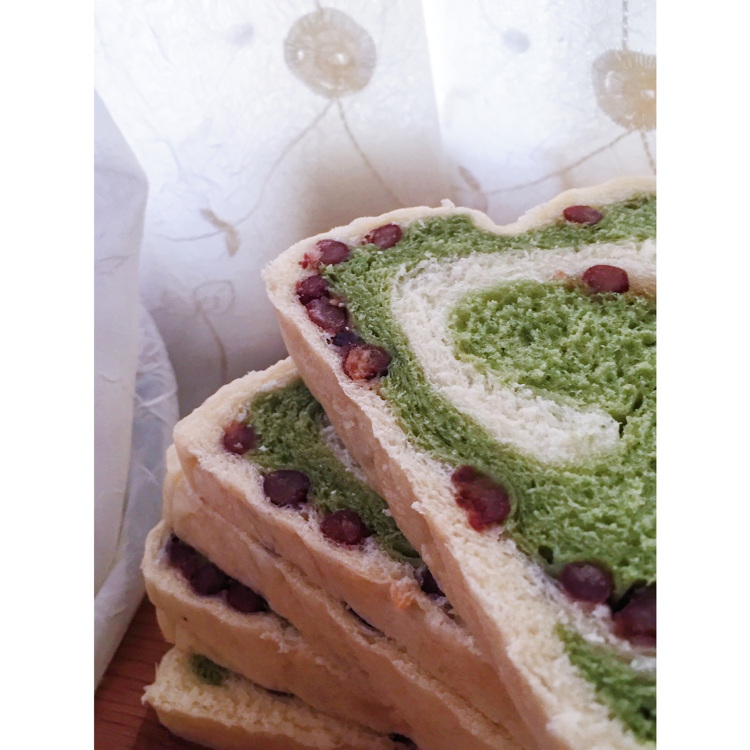 最正宗的日式抹茶红豆吐司