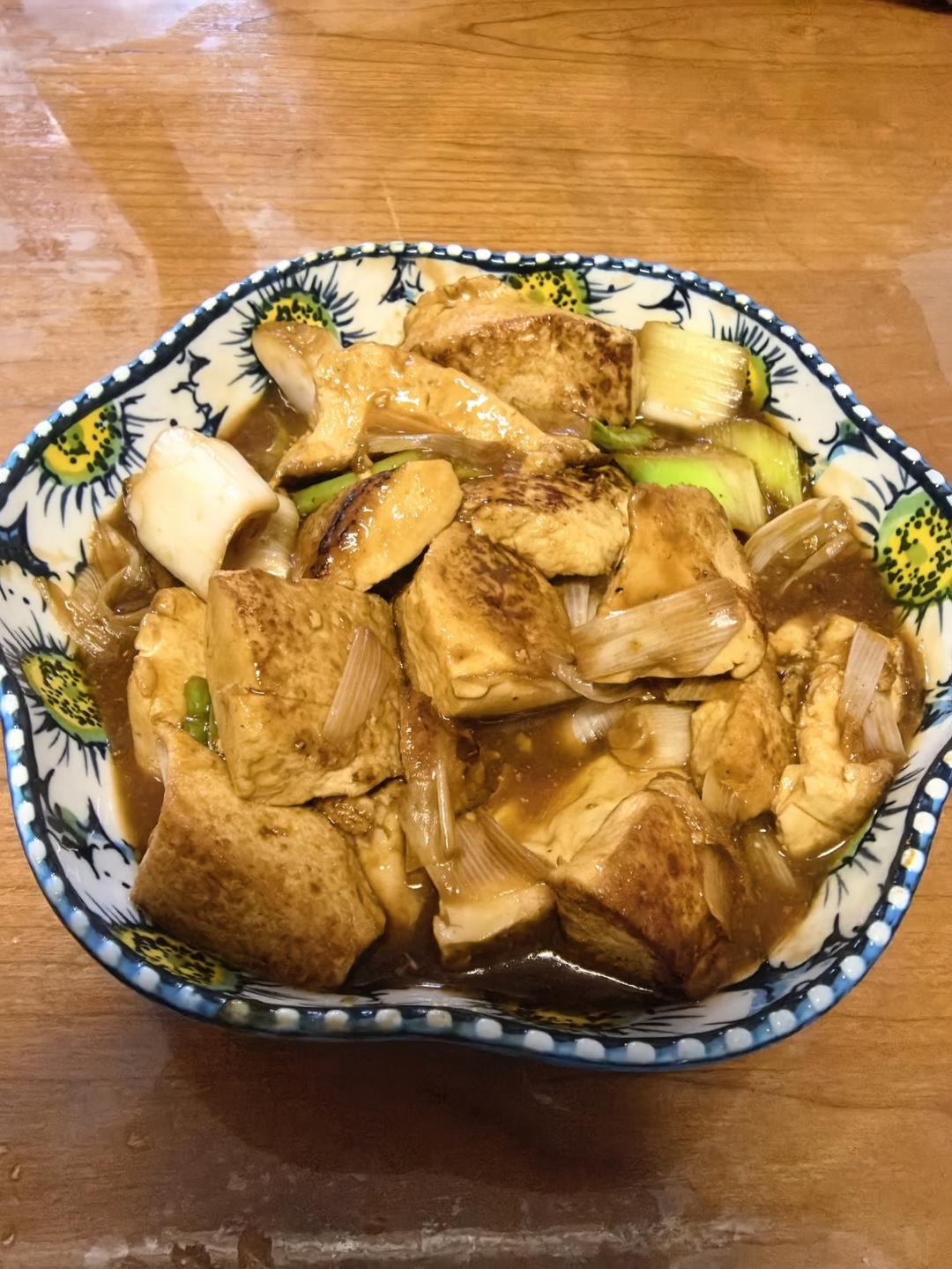 葱烧豆腐