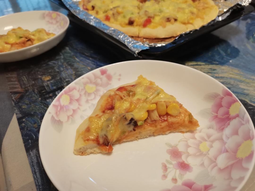 美味披萨（家庭版➕饼胚制作过程 九寸）