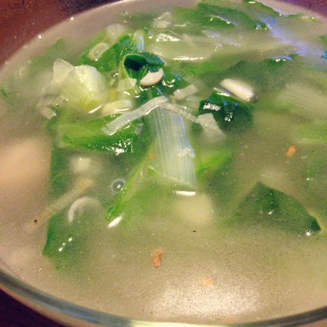 小白菜丸子汤