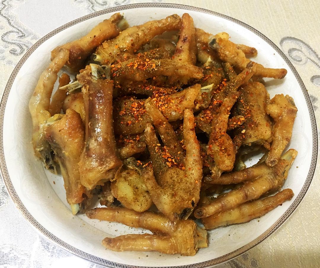 叶子993做的黄金脆皮炸鸡爪
