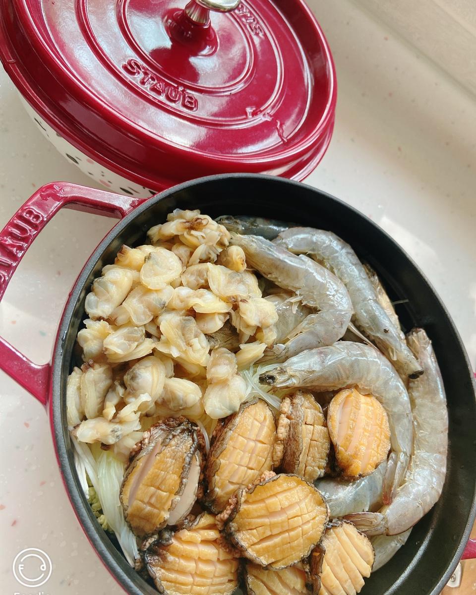 Staub铸铁锅｜10分钟快手菜｜蒜香粉丝虾煲｜100%成功