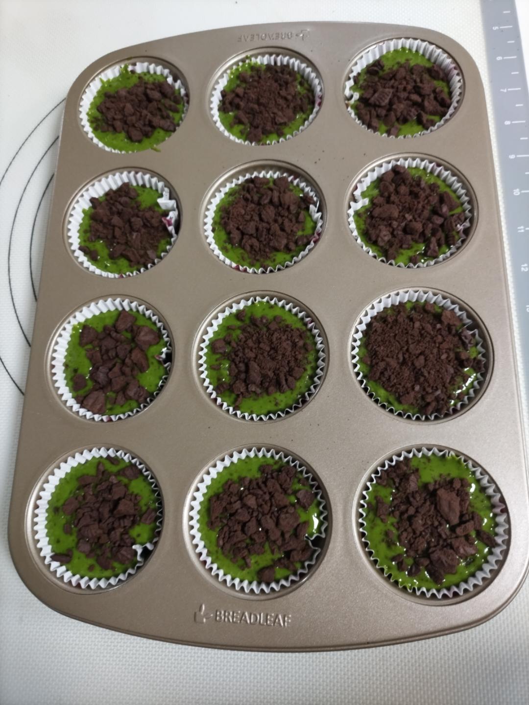 拌一拌就成功｜抹茶奥利奥麦芬蛋糕