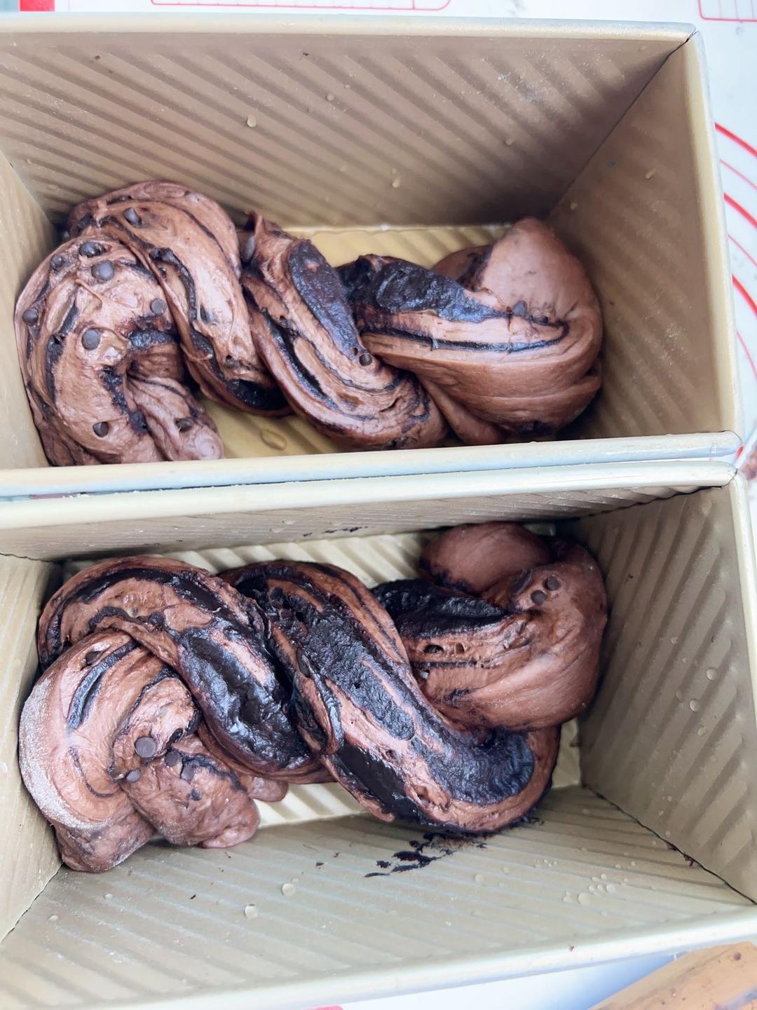 雪山巧克力吐司（巧克力奥利奥吐司面包）