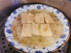 快手清蒸大白菜冻豆腐的做法 步骤3