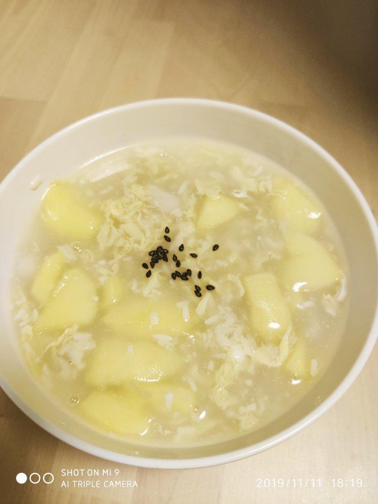 苹果酒酿小圆子甜汤