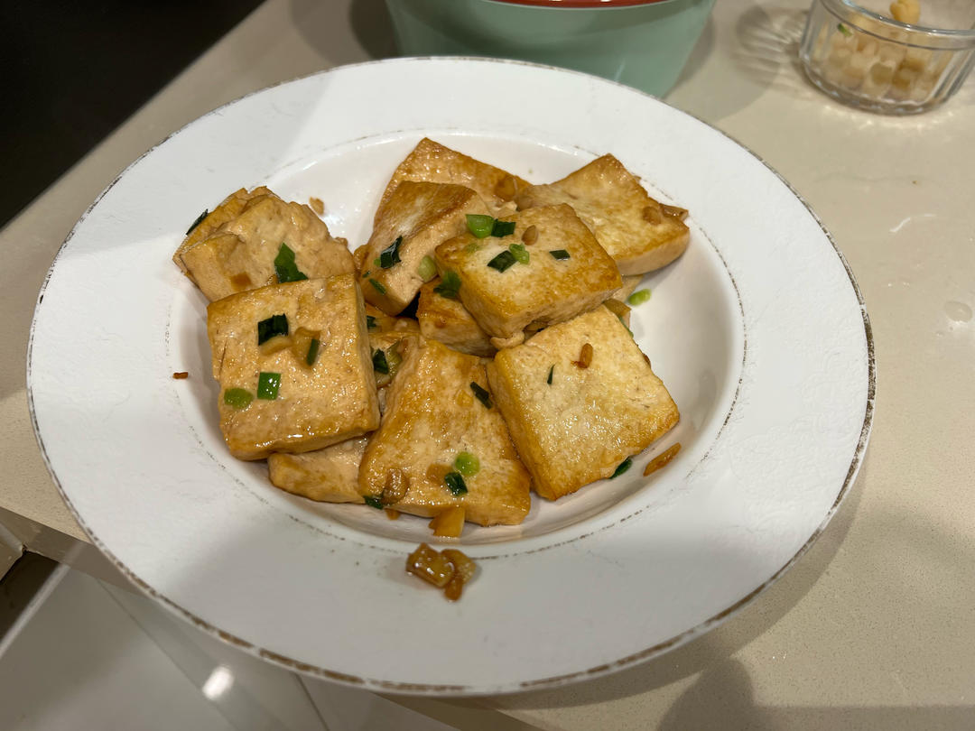 蒜香煎豆腐 炒鸡无敌美味