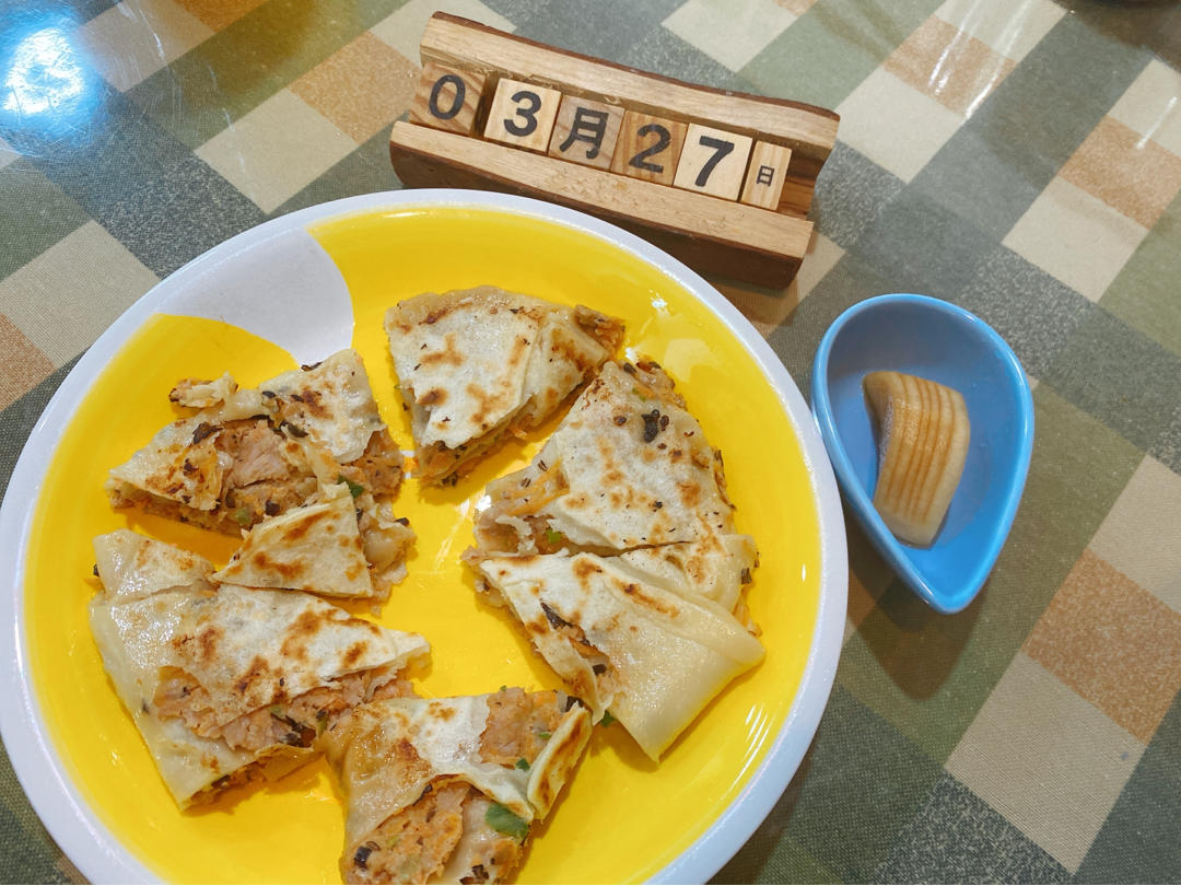 两岁豆子早餐打卡