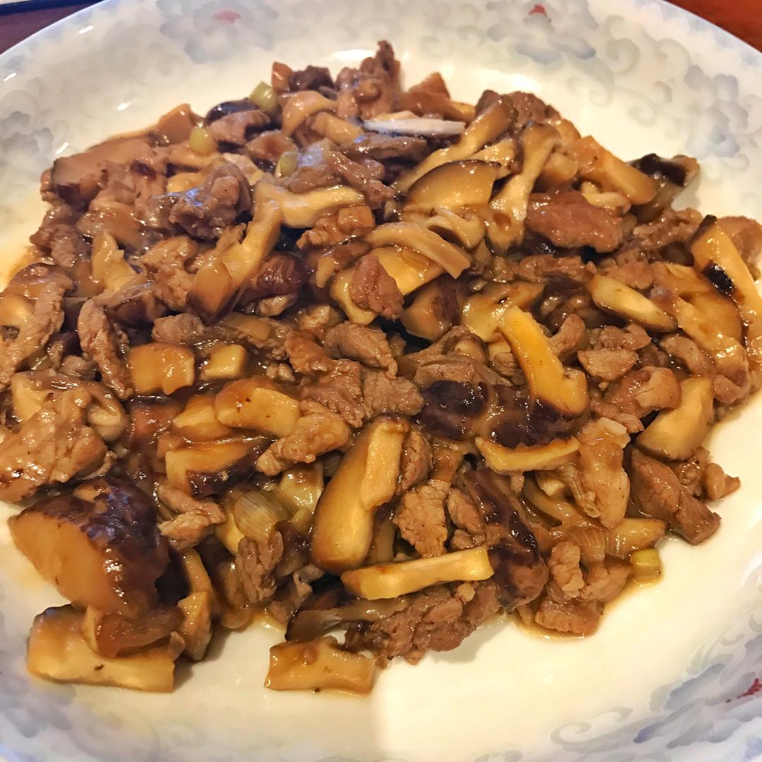 下饭神器 - 香菇炒肉 香菇炒肉丝