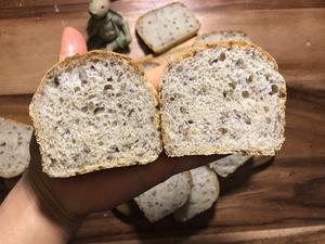 亚麻籽全麦面包（不揉面不整形）的做法 步骤11