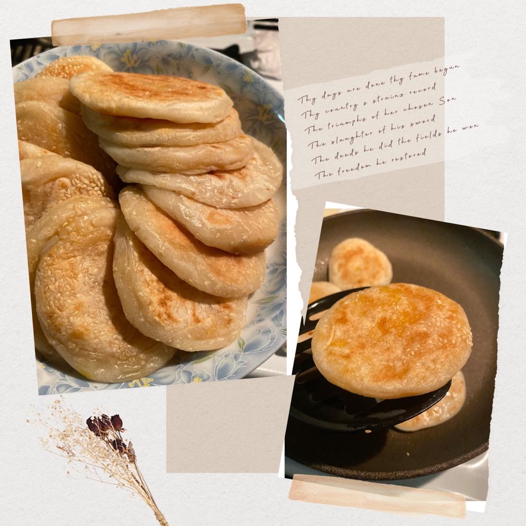 香酥软糯的芝麻糯米饼，真香！