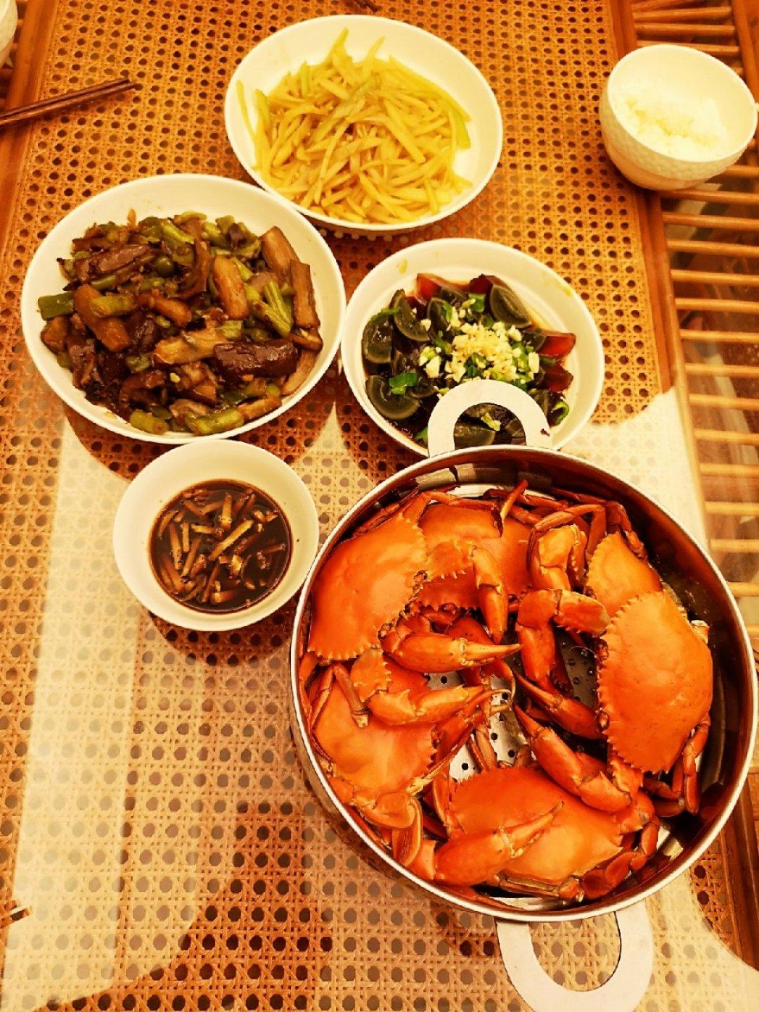 清蒸梭子蟹