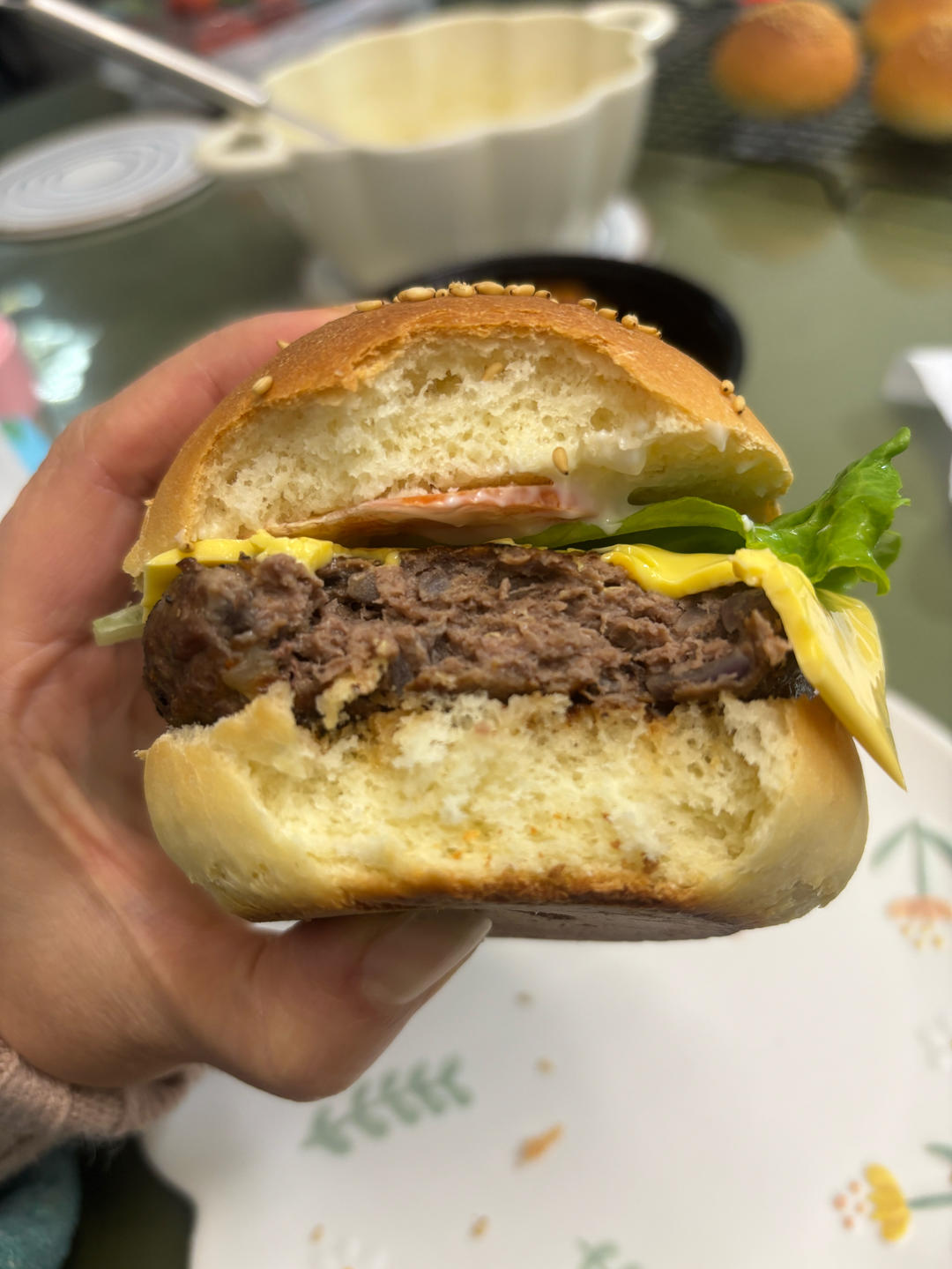 超详细汉堡牛肉饼｜附自制汉堡搭配#Healthymeals#减脂必撸16
