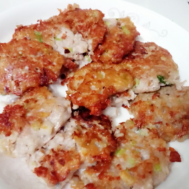 香煎莲藕肉饼
