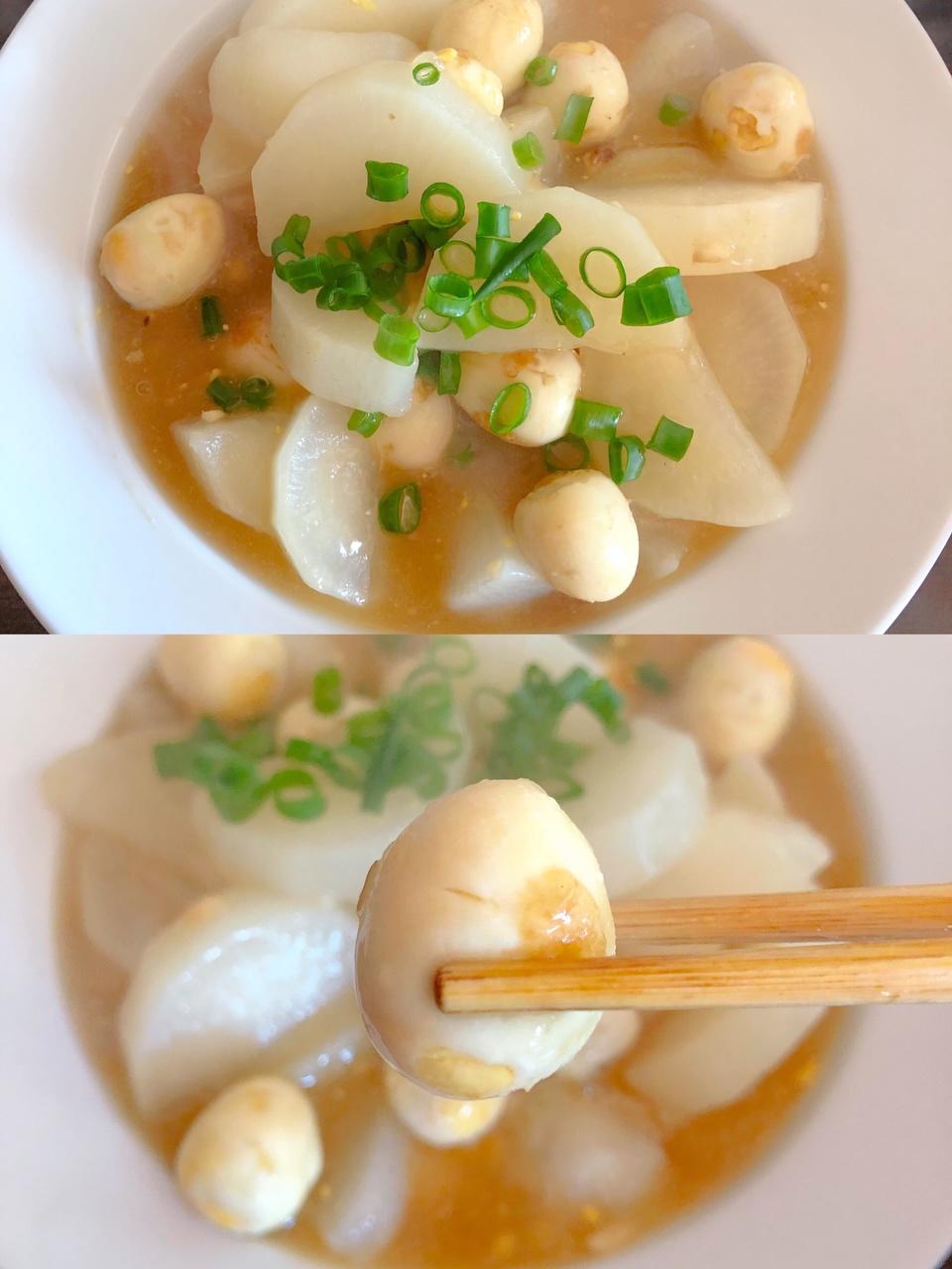 鹌鹑蛋和白萝卜的做法