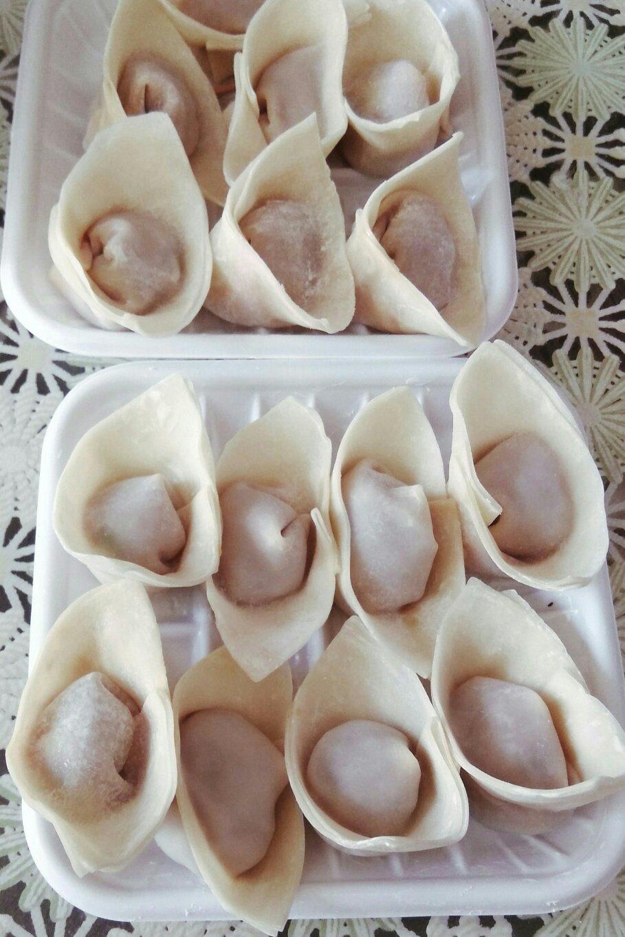 元宝馄饨的包法