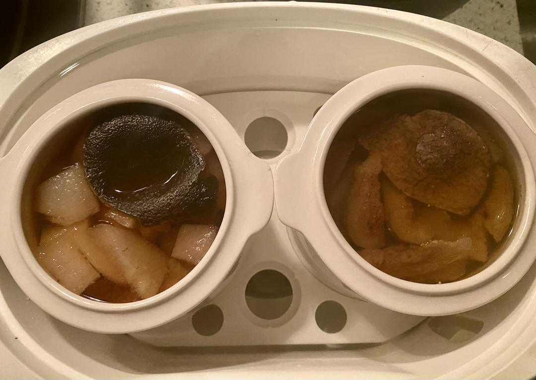无花果炖陈皮雪梨饮【8月北鼎蒸炖锅食谱】