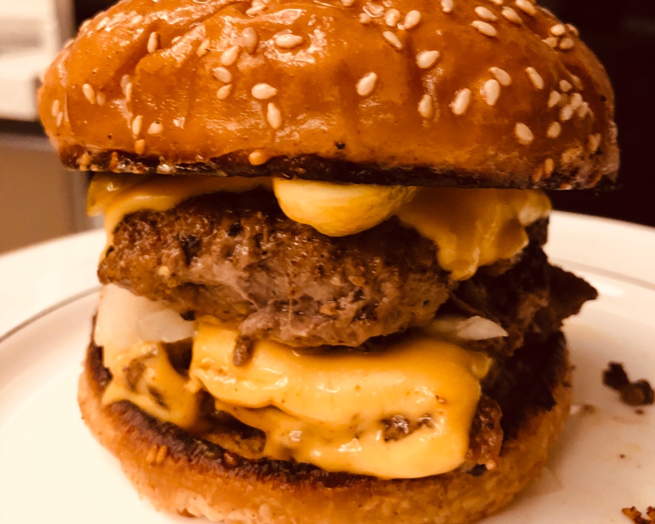 双层奶酪汉堡-American Smash Burger的做法