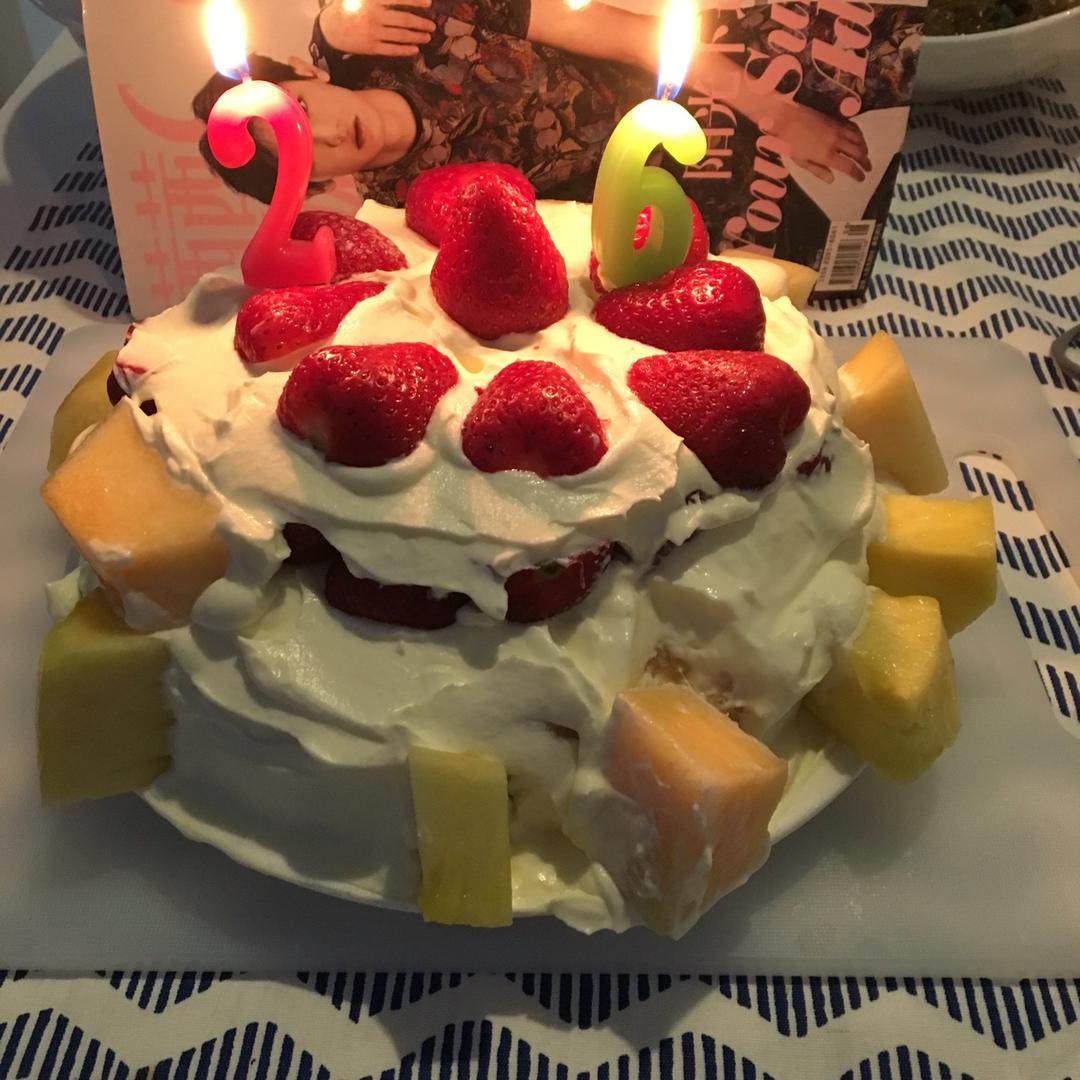八寸戚风蛋糕（生日蛋糕坯）附六寸配单
