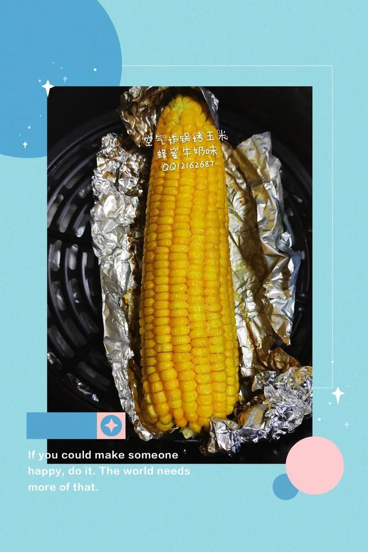 【挑战空气炸锅美食】③牛奶烤玉米棒🌽减脂的你一定喜欢