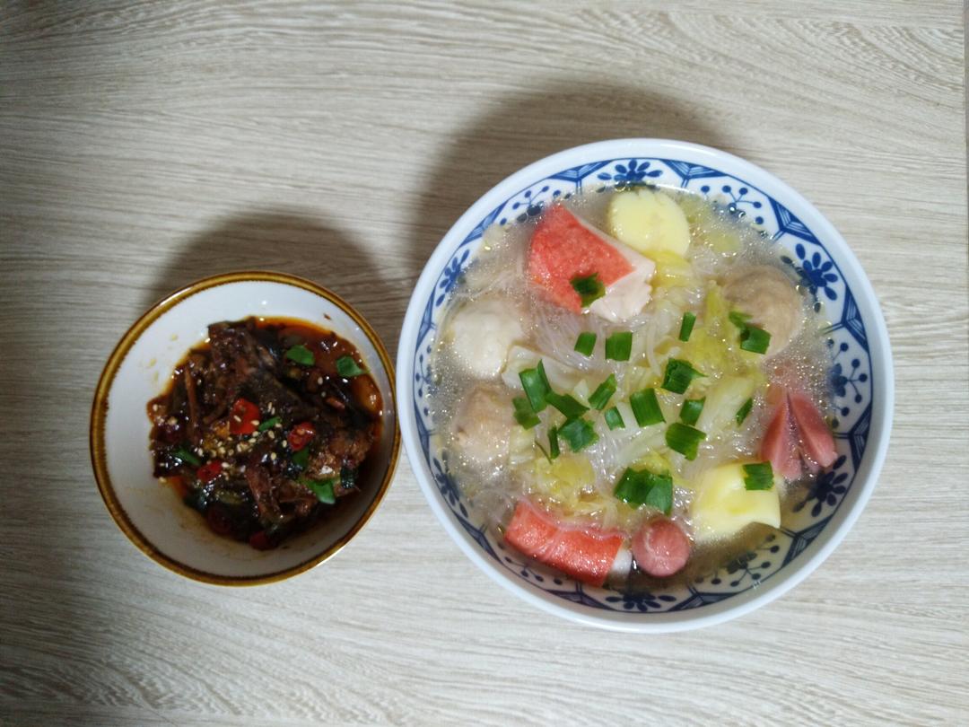 香煎红烧秋刀鱼