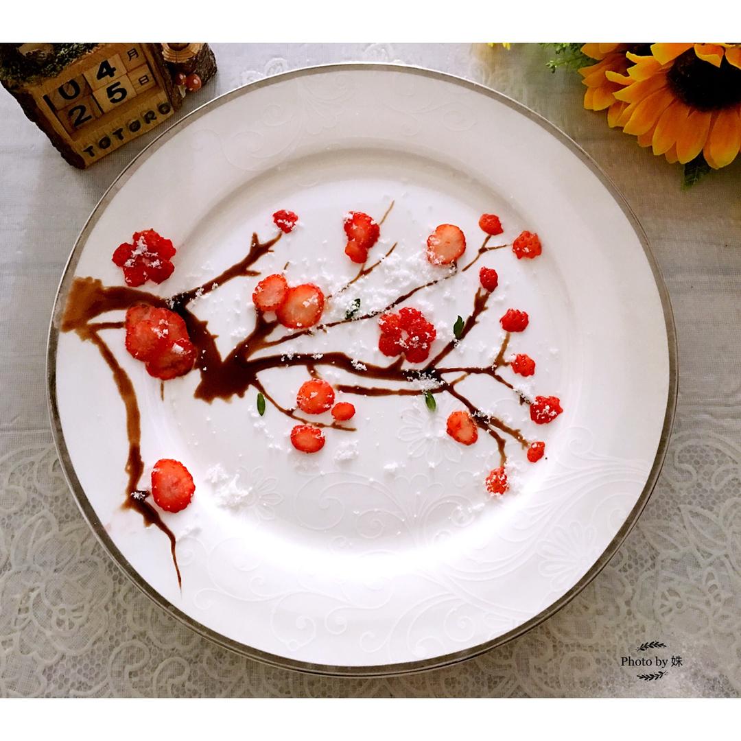 超简单的梅花水果摆盘的全部作品