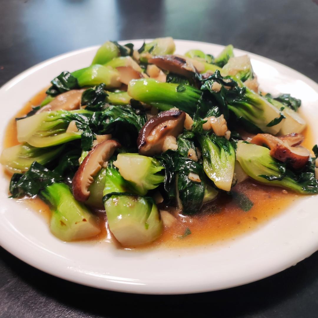 上海青炒香菇