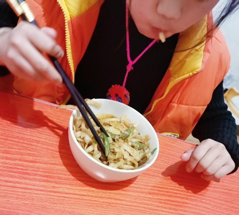 家庭版豆角炒饼