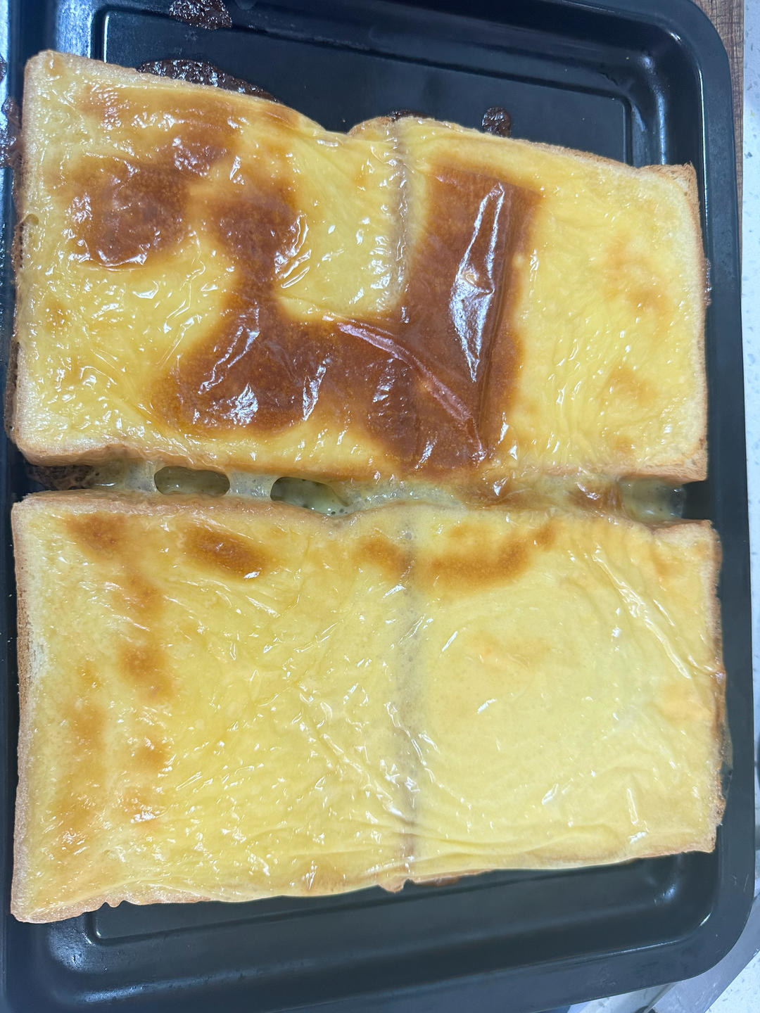 零失败快手岩烧乳酪(熔岩吐司)十分钟网红早餐，好吃哭