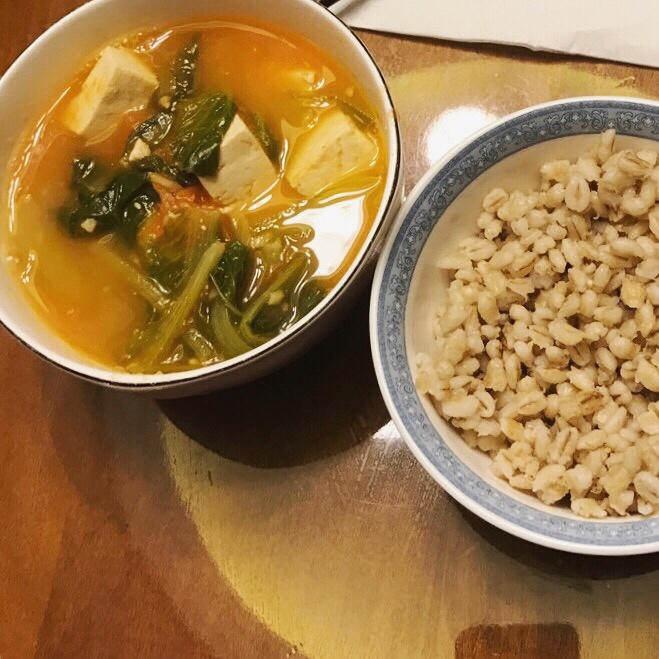 小白菜炖豆腐