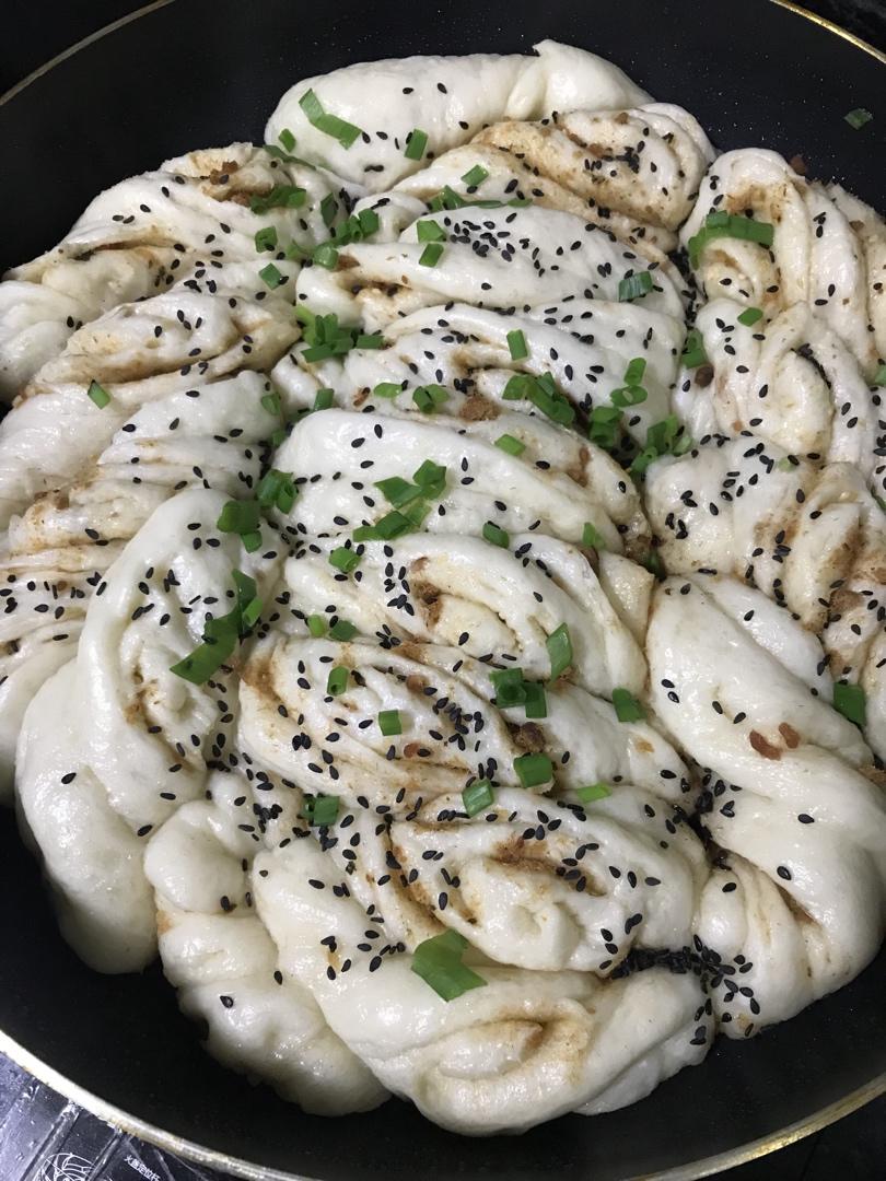 生煎肉松花卷